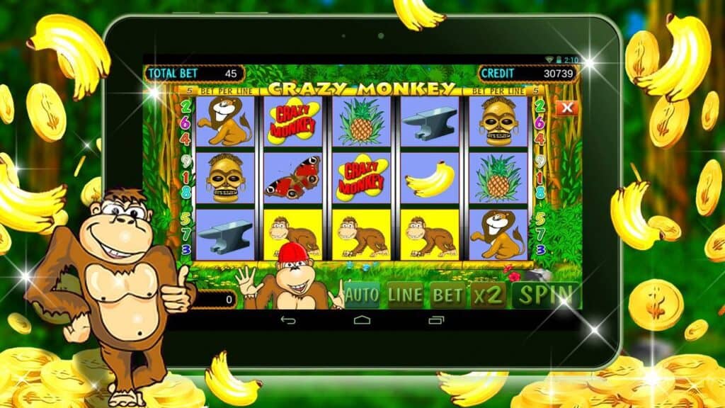 интерфейс игры Crazy Monkey